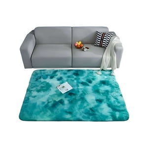 Teng Fei - Alfombra Grande Suave 180 X 200 Cm Primera Calidad Turquesa