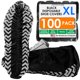 thumbnail image 1 of Cubiertas desechables para calzado INNOVATIVE HAUS XL - paquete de 100, color negro, 1 of 7