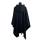 thumbnail image 3 of Poncho Paño Capucha 100% Lana- Largo - Negro, 3 of 5