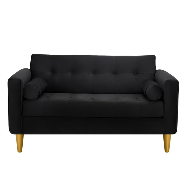 Sofa Retro 2C Felpa 01 Negro