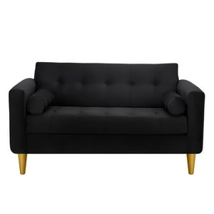 Bodevir - Sofa Retro 2C Felpa 01 Negro