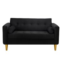 Bodevir - Sofa Retro 2C Felpa 01 Negro