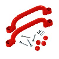 Bothyi - 2 Uds., Equipo De Juegos, Casa De Juegos, Barras De Agarre Para Patio Trasero, Casa De Juegos Roja