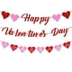 thumbnail image 1 of Guirnalda FHRKA Día de San Valentín Corazones Brillantes Rojos y Rosados, 1 of 7