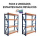 thumbnail image 1 of Pack 2 Estantes Metálico Rack Industrial Bodega 120x50x200cm, 1 of 6
