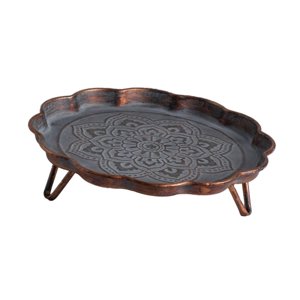 Magideal - Bandeja De Té Té Sirviendo La Bandeja Accesorios De Té Rústicos Trayas De Comida Farmhouse Tocador De Tocadores Bandeja Para Frutas Para La Sala De Té