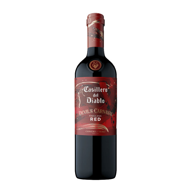 Vino Tinto Devil's Carnaval Fabulous Red Botella 750 ml Casillero del Diablo