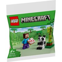 Lego Minecraft Steve Y Panda Bebé