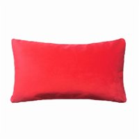 Genérico - Pack De 2 Fundas Terciopelo Liso 30X50 Cm Rojo