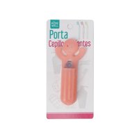 Homewell - Porta Cepillo De Dientes Chupón Adherente Rosado
