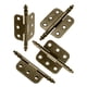 thumbnail image 2 of 4 bisagras de bronce verde con cabeza de corona para muebles, gabinetes, cajones y puertas., 2 of 8