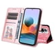 thumbnail image 2 of Funda tipo cartera FOXDOCK para Xiaomi Note 10 Pro 4G , diseño girasol en relieve, cuero PU, cierre magnético, soporte y tarjetero, 2 of 5