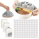 thumbnail image 1 of Cubiertas alimentos aluminio reutilizables aislamiento térmico flexibles comida preparada hornear 10 uds, 1 of 6