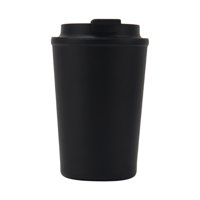 Magideal - Taza De Café De Viaje Taza De Café Taza De Viaje Aislada Reutilizable De Acero Inoxidable Con Tapa Para Té, Leche, Café, Bebidas Frías Y Calientes Negro
