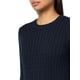 thumbnail image 2 of Jersey Tommy Hilfiger para mujer de algodón con cuello redondo Cable Blue XS, 2 of 2