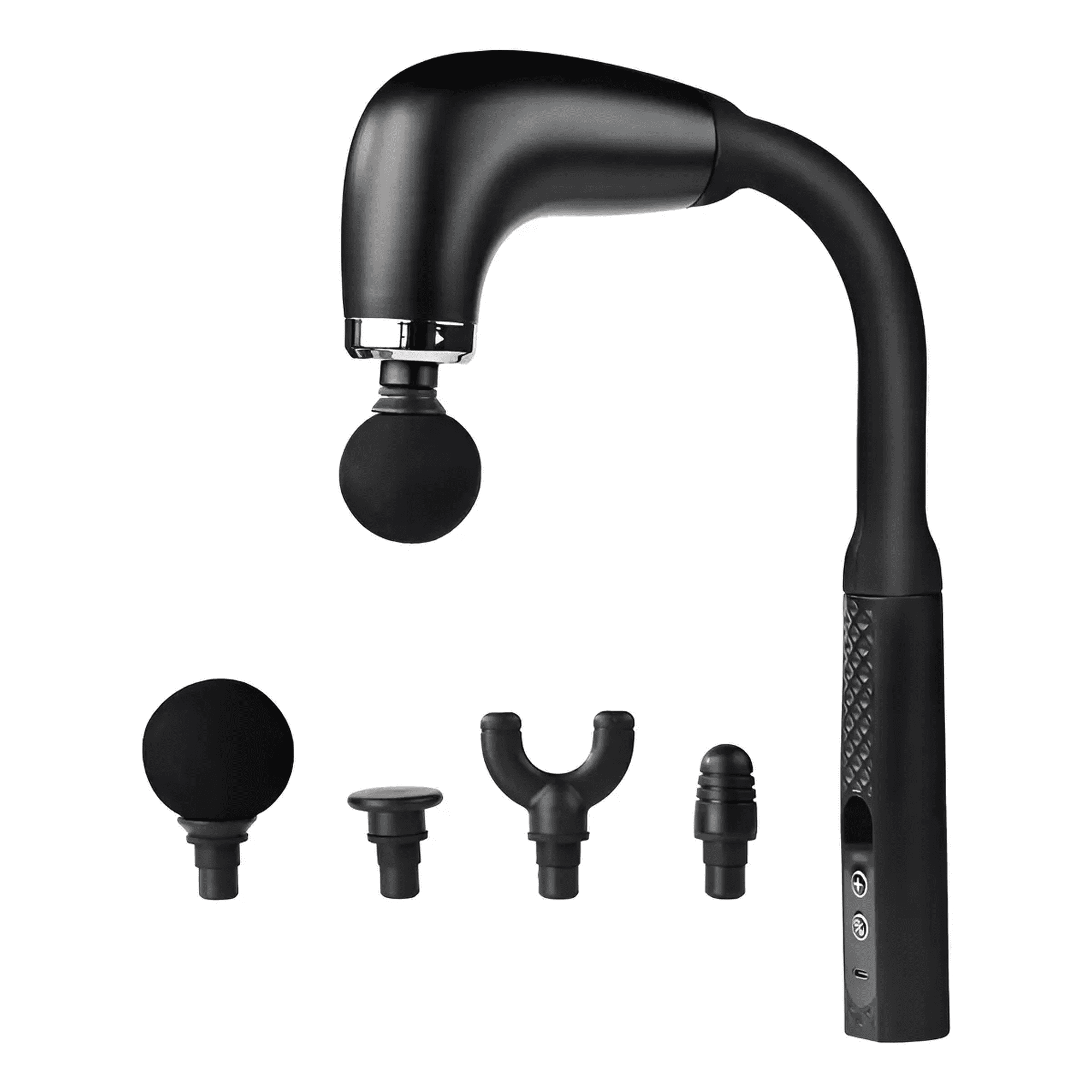 Masajedor Muscular Belug Pistola Masaje Nivel 30 Digital Lcd Touch Negro