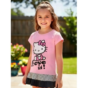Polera Niña Hello Kitty Rosa 10
