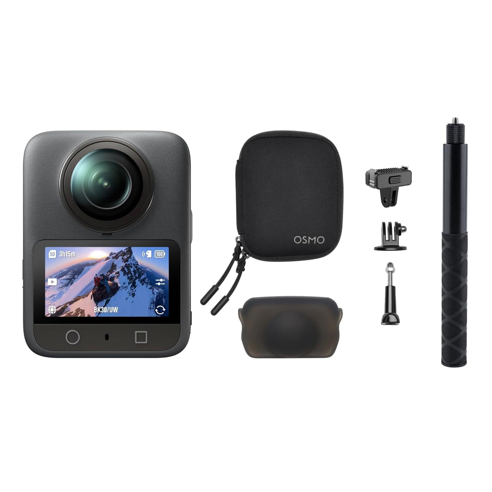 Cámara Dji Osmo 360 Combo Para Esquí 8k Sensor De 1 Pulgada 360°