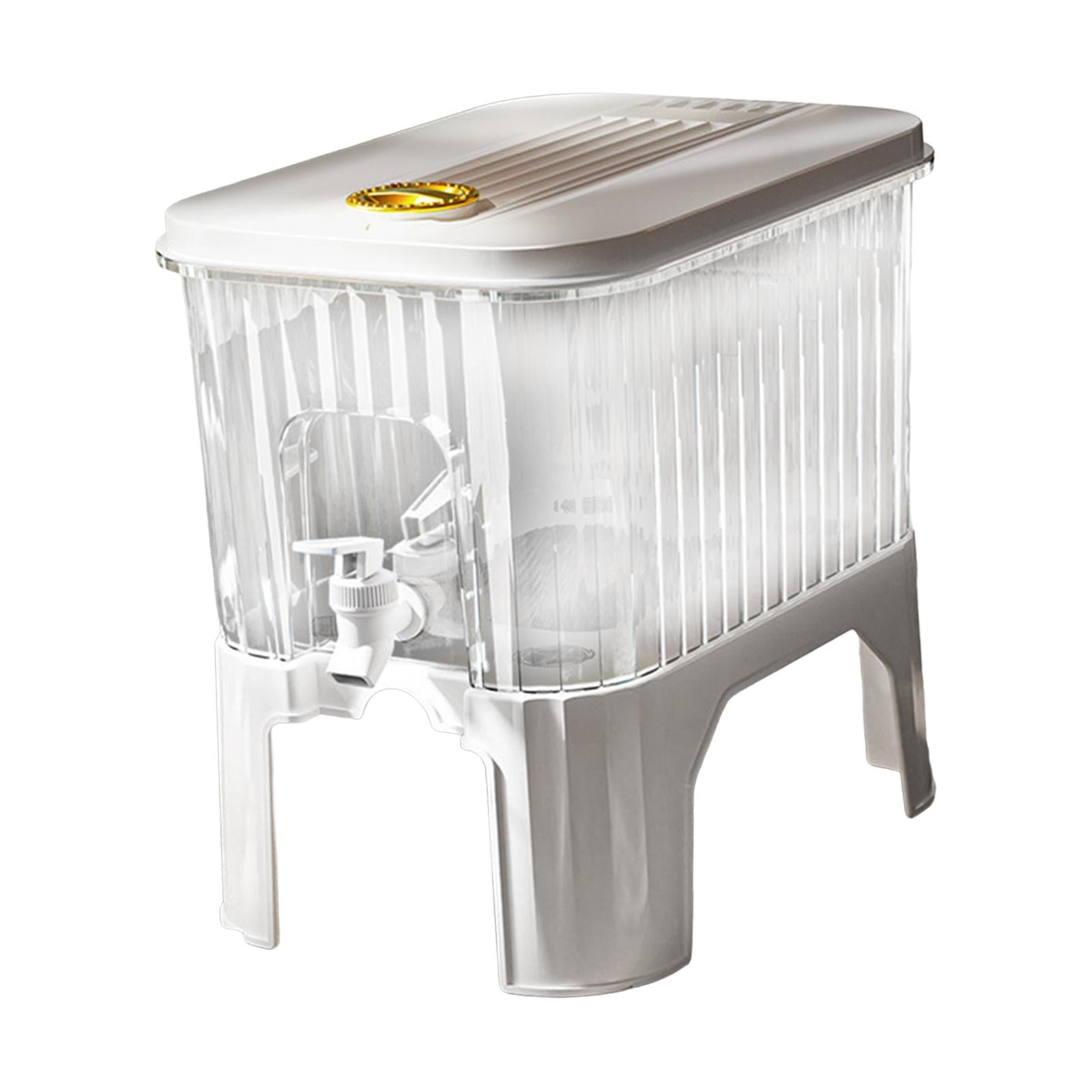 Bothyi - Hervidor De Agua Fría Con Grifo Dispensador De Bebidas Heladas Transparentes Para Fiestas Diarias En Interiores Modelo Con Soporte De 5l