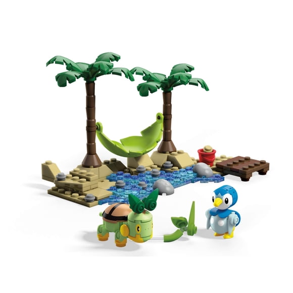 Juguete de construcción Mega Construx Pokémon Piplup Vs. Turtwig