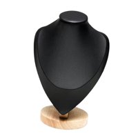 Ioensy - Busto De Exhibición De Collar Estable Suave Para Tocador Tienda Minorista Sala De Exposición Negro M