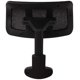 thumbnail image 2 of Reposacabezas de oficina Lorell Mesh con respaldo alto negro para silla Hi-Back, 2 of 4