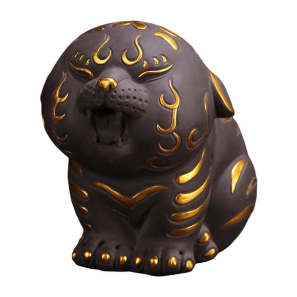 Tea Pet Kungfu Accesorios Para El Té Mini Escultura Para Oficina Centro De Mesa Gabinete Oro Violeta