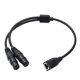 thumbnail image 3 of Cable Adaptador Doble XLR De 3 Pines Hembra A RJ45 De 0,5 M De Largo, Cable De Audio De Repuesto, 3 of 5