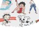 thumbnail image 4 of Betty Boop Mantel Redondo con Estampado Icónico de Temática, Se Adapta a la Mayoría de Mesas, Fácil de Cuidar, Regalo Perfecto para Aficionados, Amigos y Familia.180cm, 4 of 5