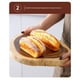 thumbnail image 3 of Tabla de corte redonda (Dia. 9 ~ 11 pulgadas), exquisita tabla de queso de madera de acacia sin empalme, tabla de charcutería de madera reversible (redonda no exacta, siga la forma real de la madera), 3 of 3