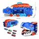 thumbnail image 4 of Camión Dinosaurio Juguete Transportador Pista Autos Niños Azul, 4 of 5