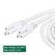 thumbnail image 4 of Uxcell T5 T8 Cable Conector de Tubo LED Macho a Macho Doble Extremo 2 Paquetes 2pcs 2M, 4 of 5