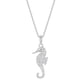 thumbnail image 1 of Collar con colgante de caballito de mar de plata 925 para niñas, 1 of 3