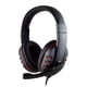 thumbnail image 1 of Auriculares Con Cable De 3,5 Mm Para Juegos Auriculares Auriculares Con Micrófono De Mano Ajustable Negro + Rojo, 1 of 3