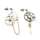 thumbnail image 4 of Pendientes Steampunk Asimétricos Cuelga Ear Studs Charms Wedding Club Tipo 1, 4 of 5