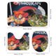 thumbnail image 3 of Thundercats-theme 4-Piece Shower Curtain Set with Rugs, Waterproof Bathroom Decor Set Includes Bath Mat, U-Shaped Rug, Toilet Lid Cover and Curtain with Hooks, 3 of 6