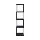 thumbnail image 4 of Librería Benzara de madera negra, tamaño único, con amplio espacio de almacenamiento, 4 of 9