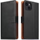 thumbnail image 1 of Funda tipo cartera de cuero con correa abatible, antirrobo, bloqueo RFID, soporte, potente hebilla magnética, ranura para efectivo y tarjeta de crédito para proteger el iPhone 13 (negro clásico)., 1 of 3