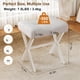 thumbnail image 2 of Taburete Memobarco, 46 cm, con patas en X de metal, color blanco, 2 of 9