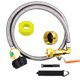 thumbnail image 1 of Adaptador de recarga de propano Lapert para tanques de 1 libra con manguera y manómetro, 1 of 7