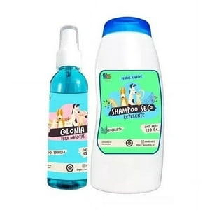 Mascokits - Kit Para Perro Y Gato Shampoo Seco + Colonia Coco-Eucalipto