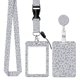 thumbnail image 1 of Porta Credencial Retráctil BLOCIT Gris Leopardo con Clip, 1 of 6