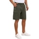 thumbnail image 4 of INSPIRE CHIC Pantalones Cortos de Carga de Algodón con Bolsillos con Cremallera para Hombre, Regreso a Clases, Senderismo, Camping, Talla 36, Verde Oliva, 4 of 6