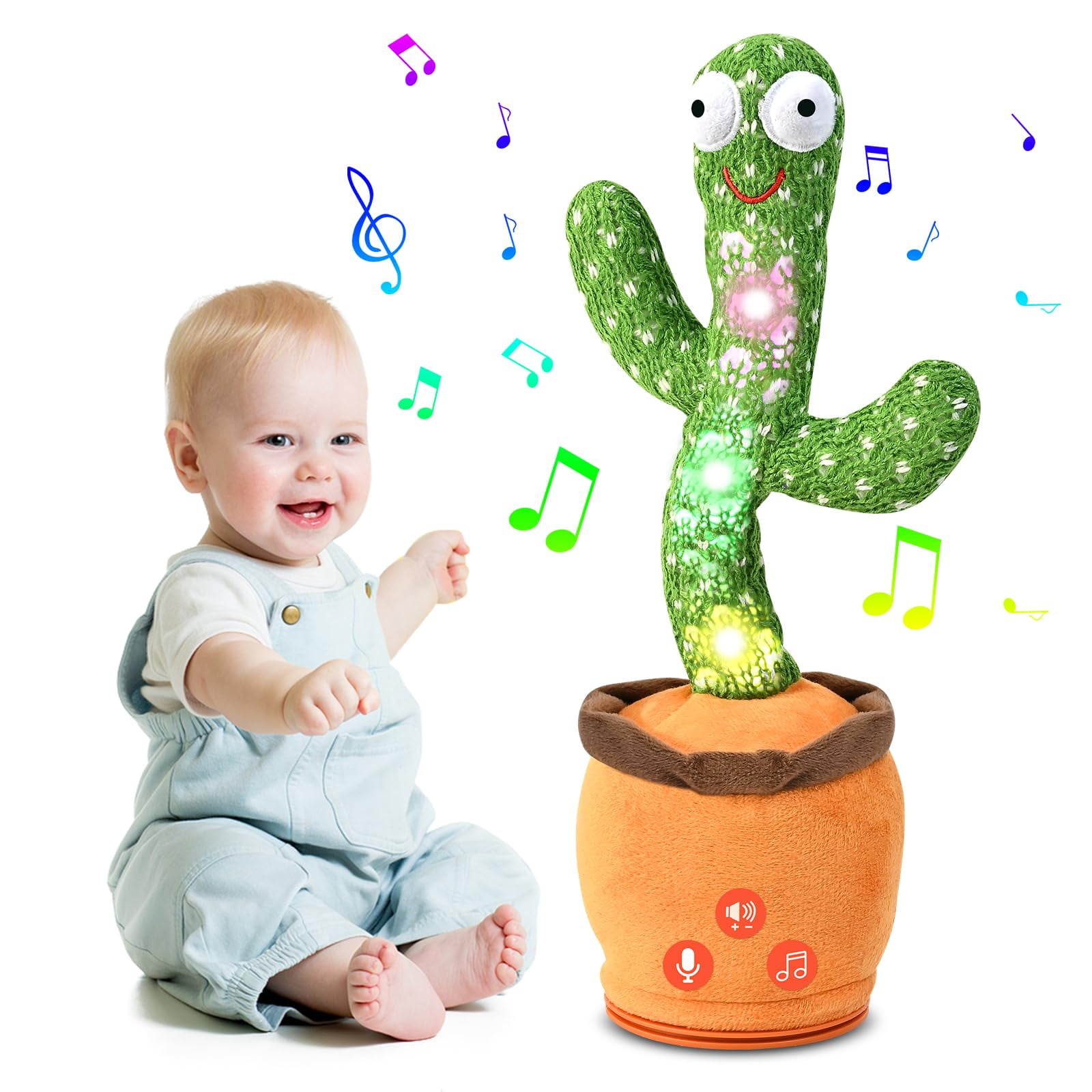 Juguete De Cactus Dancing Talking Sanjoin Para Bebé Con 120 Canciones