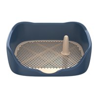 Ioensy - Inodoro Para Perros Inodoro Para Mascotas Bandeja Para Orinal De Interior Bandeja Para Orinal De Entrenamiento Para Cachorros De Interior Azul Mediano