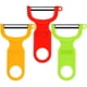 thumbnail image 1 of Pelador de verduras KITCHPOWER con cuchillas de acero al carbono, paquete de 3, 1 of 7