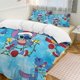 thumbnail image 2 of Merry Christmas Stitch 3 Piece Sets Full/Queen Size - Reversible Microfiber Quilts with Shams Soft Lightweight Bedspread Coverlet Comforter for All Season Bed Sheets, 2 of 4