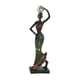 thumbnail image 3 of Figura De Mujer Africana Estatuas De Arte Figura De Mujer Estatuilla De Dama Tribal Estatua De Plata, 3 of 5