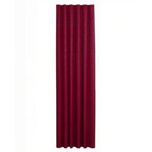 Genérico - Cortina Blackout Engomada 2 Paños Color Burdeo