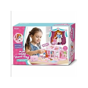 Genérico - Casa De Muñecas Cartera Con Muñeca, Mascota Y Accesorios